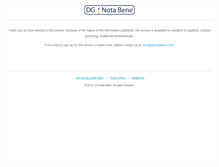 Tablet Screenshot of dgnotabene.com